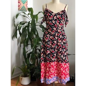 EXPRESS Floral Midi Dress